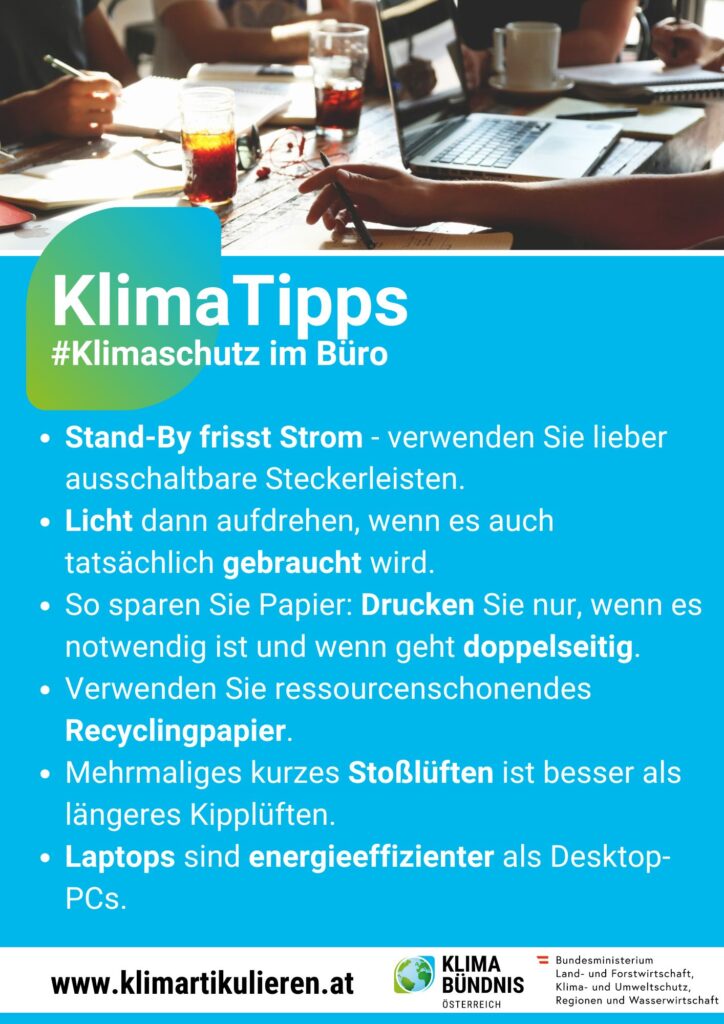 Klimaschutz im Büro
